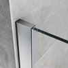 Frameless Bath Shower Screen Bathroom Fixed Clear 6mm Glass Panel 800x1400mm