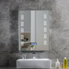 LED Shaver Illuminated Bathroom Mirror 60 Light With Time Clock Sensor Demister