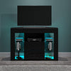 Modern Corner TV Unit TV Stand Entertainment Center LED Cabinet High Gloss Front