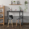 2x Breakfast Bar Stools Home Kitchen Pub Bar Stool With Footrest High Bar Chair