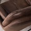 Faux Distressed Brown Leather Armchair Occasional Lounge Accent Chair Tub Sofa