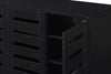 3 Door Shoe Storage Cabinet Black Wooden Rack Stand Cupboard 5 Tier Euston