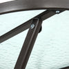 Outdoor Glass Metal Frame Bistro Dining Table Cocktail Table Garden Patio Table