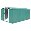 12x10ft Shed Storage Garden Shed Metal Steel Garden Storage Tool Shed With Base