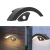Modern LED PIR Motion Sensor Wall Light Curved Garden Lamp 12W Outdoor