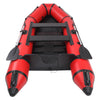10ft PVC Inflatable Assault Boat 330kg Capacity Red Black Adult Raft 750lbs