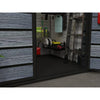 8X6FT Plastic Garden Shed Apex with Floor Window Lockable Door Wood Grain Grey