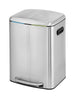 kitchen bin features two 20L compartments for convenient waste sorting