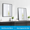 Bathroom Mirror Black Metal Frame Wall Mounted Bedroom Vanity Mirrors Make up