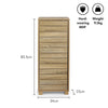 Bathroom Storage Cabinet Oak Wood Effect Bathroom Floor Cabinet with Handleless