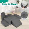 6-Piece Baby Climbing Blocks Kids Indoor Soft Play Structure-Grey