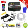 RGB LED Car Strip Light Interior Kit Fiber Optic Ambient Atmosphere Light Bulbs