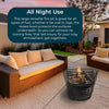 Mesh Fire Pit Black Garden & Patio Log Burner Outdoor Heater Modern Basket
