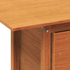 Gecheer Garden Table Dining Table Patio Bistro Tables Wax Brown 100x50x75 B6Z6