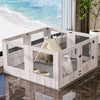 Heavy Duty Dog Playpen Shatter-proof Glass Pet Enclosure Crate Cage Indoor Fence