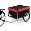 Folding Bike Trailer Cargo Bicycle Luggage Storage Carrier Trailer Steel Frame