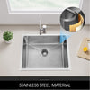 1.0 Large Super Deep Single Bowl Square Stainless Steel Kitchen Sink Ttpvkysmrab