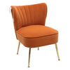 Scallop Back Armchair Cocktail Sofa Accent Seat Living Bedroom Cafe Lounge Sofa