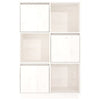 Highboard White 74x35x117 Solid Wood Pine G6C6