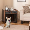 Dog Crate Furniture Indoor Dog Cage Pet House w/ 2 Fabric Drawers