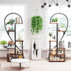 2X Plant Stand Half Heart Shaped Multiple Planter Rack Flower Display Home Decor