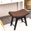 Make-Up Stool Dressing Chair with Curved Seat Cushion Wooden Desk Stool