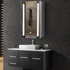 60/70/80cm Bathroom LED Mirror Lights Cabinet with Shaver socket, Demister,Touch
