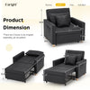 Convertible Sofa Bed 3-in-1 Pull out Arm Chair Folding Recliner Sleeper