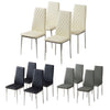 Dining Chairs in Faux Leather Modern Kitchen Chairs Side Stools Upholstery Seat