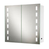 Double Door Bathroom Mirror Cabinet Wall Cupboard Sensor,Shaver Socket,Bluetooth