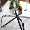 Round Tempered Glass Coffee, Nordic minimalist Sofa, Modern Side, End Table