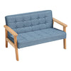 Solid Wood Frame Scandi Fabric Tub Armchair Padded Single Sofa Couch Loveseat UK