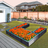 Galvanised Steel Raised Bed Vegetable Flower Garden Planter Trough Grow Box UK