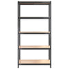 5-Layer Shelves 4 pcs Anthracite Steel&Engineered Wood Z9F5