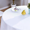 Large White Tablecloth Round Table Cover for Buffet Table Parties Holiday Dinner