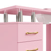 Manicure Nail Table Movable Nail Station Desk with Casters for Nails Art Beauty