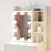 Vanity Table Mirror 10 Bulbs LED Lights Dressing Table 7 Shelves 1 Large Drawer