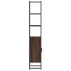 Bathroom Cabinet Brown Oak 33x33x185.5 cm Engineered Wood