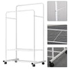 Solid Wood Coat Rack Stand Clothes Hanging Rail Rack Shelf Closet Portable Use