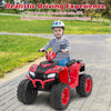 Kids Ride on Car 24V Soft Start Electric Vehicle with LED Lights-Red