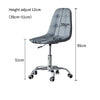 Cushioned Computer Desk Office Chair Chrome Legs Lift Swivel Adjustable Height