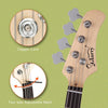 Glarry GP 4 Strings Electric Bass Guitar Cord Wrench Tool Right Handed Dark Blue