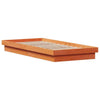 BaraSh Bed Frame Wax Brown 90x190 Solid Wood Pine,Platform Bed Frame,For E8I3