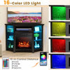 Fireplace TV Stand for TVs up to 50 Inches Electric Fireplace Insert LED Lights