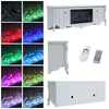 180CM Fireplace TV Stand Cabinet Fire Logs Heater 7 Flame Color with WIFi