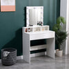 Dressing Table With 2 Drawers 9 LED Bulbs Mirror Vanity Bedroom Tables Desk