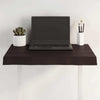 Table Top Dark Brown 60x40x(2-6) cm Treated Solid Wood Live Edge