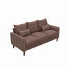 Panana Linen Fabric 2 & 3 Seater Sofa Couch with Wood Legs 3 Colours
