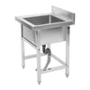 Commercial Catering Kitchen Stainless Steel Sink Wash Table Single Bowl Deep Pot