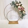 60cm Gold Dual Hoop Flower Arch Wedding Backdrop Table Centerpiece Flower Stand